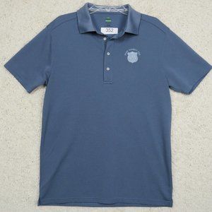 Grand Slam* Men's Short Sleeve 1/4 Button Down Polo Shirt Large~ Embroidered PBA